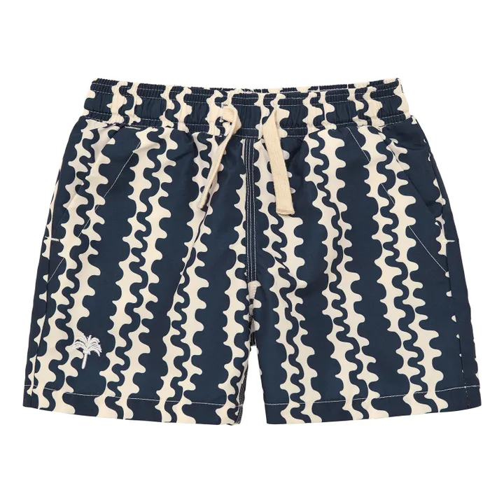 Short de Bain Blue Scribble | Bleu marine- Image produit n°0