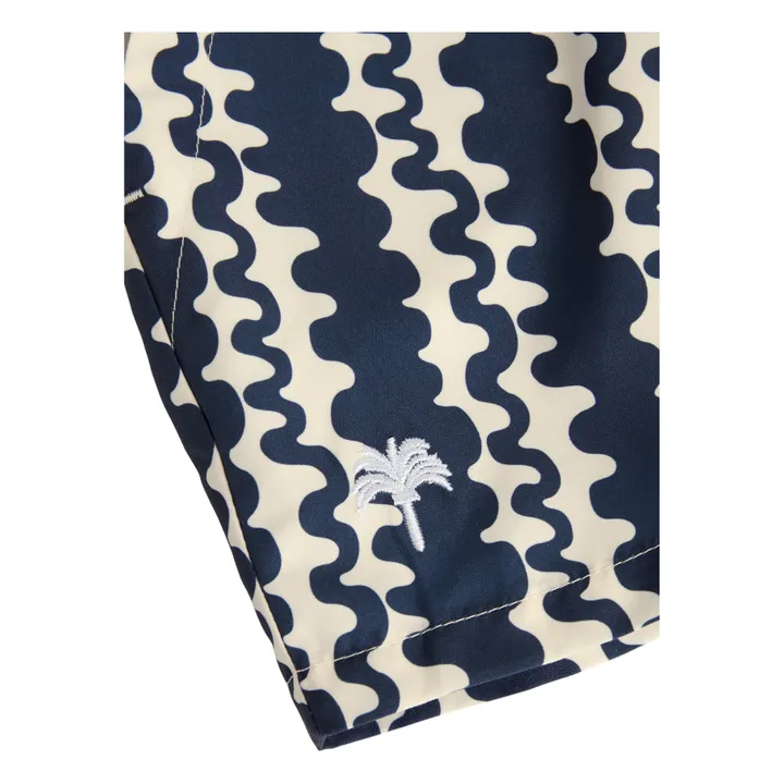 Short de Bain Blue Scribble | Bleu marine- Image produit n°2