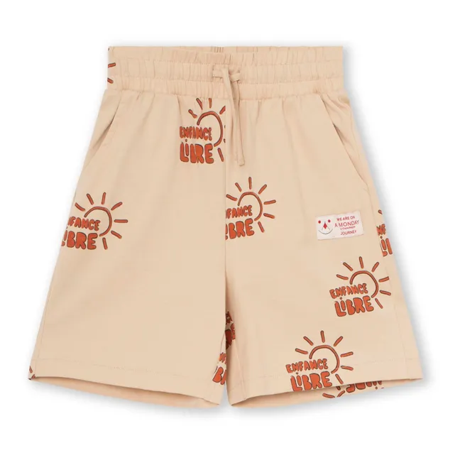 Pantalones cortos de algodón orgánico Gavin | Amarillo