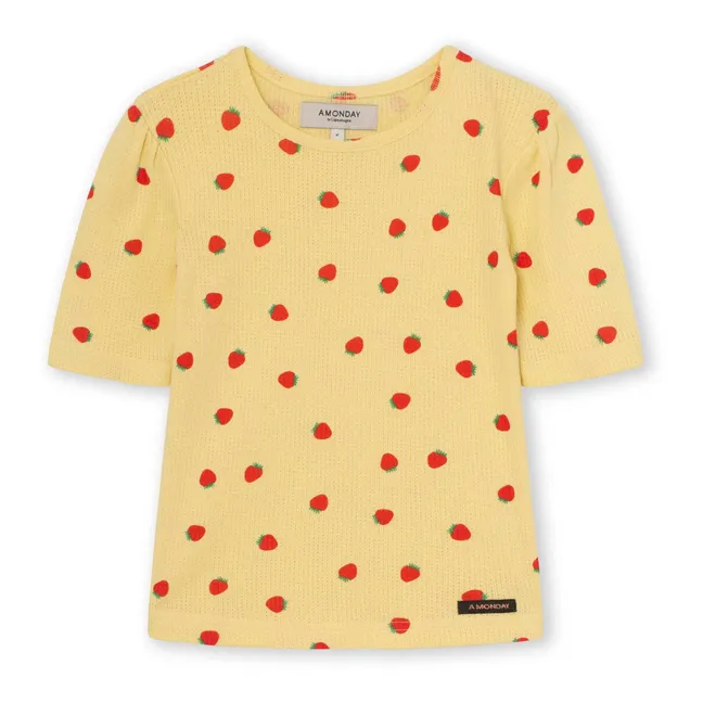 Sigga Strawberry T-Shirt | Yellow