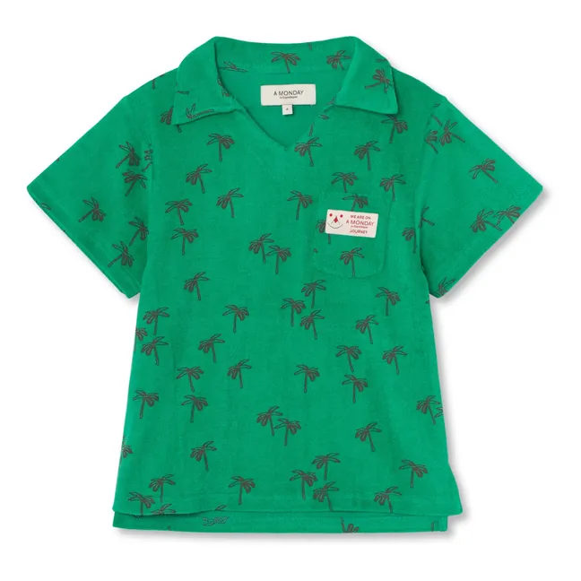 Adam organic cotton polo shirt | Green
