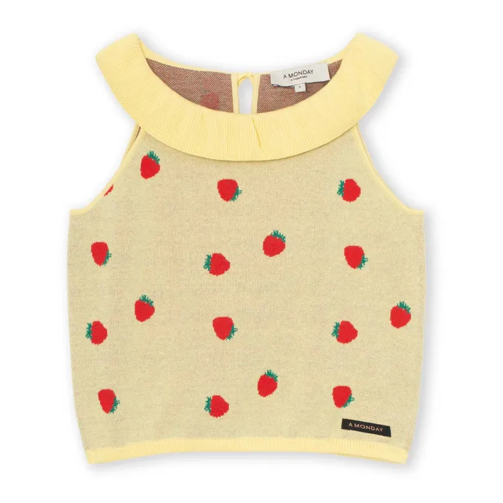 Top Maille Daisy | Jaune- Image produit n°0