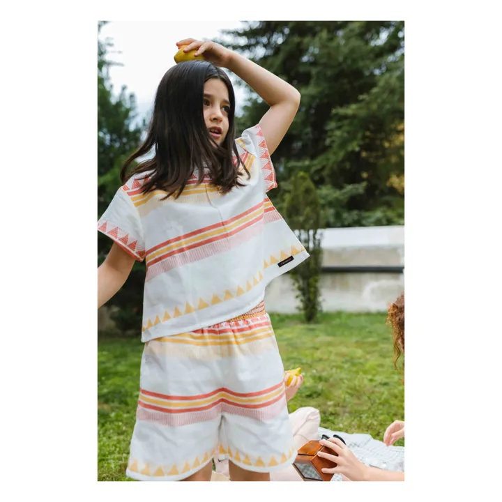 Short Claudia Pineapple | Blanc- Image produit n°1