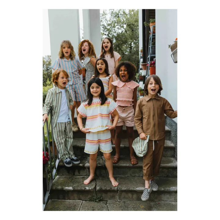 Short Claudia Pineapple | Blanc- Image produit n°3