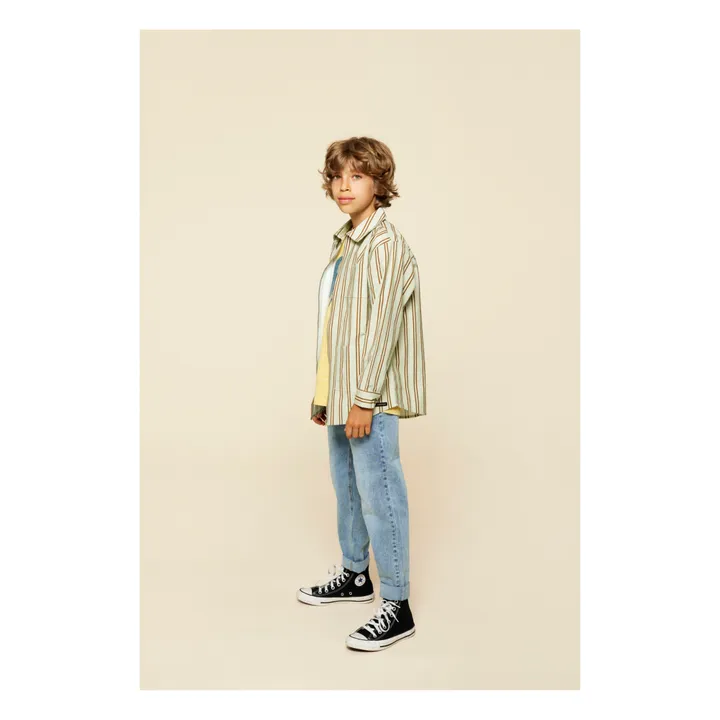 Veste Anton Rayure | Vert d'eau- Image produit n°4