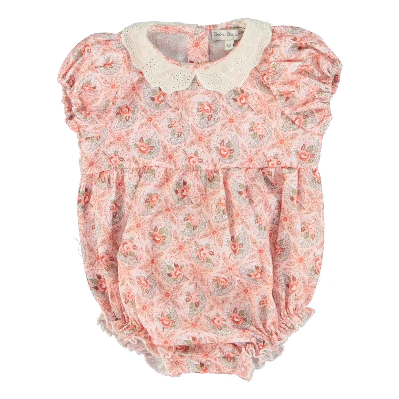 Bebe Organic Pink Aline Romper