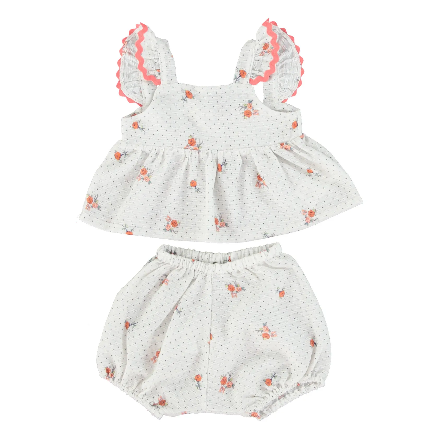 Bebe Organic White Bloomer + Blouse Bia Fleurs