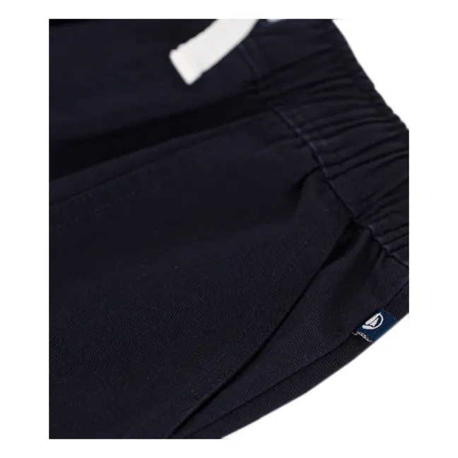 Pantaloncini Merlin in cotone e lino | Blu marino