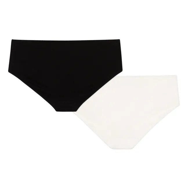 Lot 2 Shorties - Collection Femme | Blanc