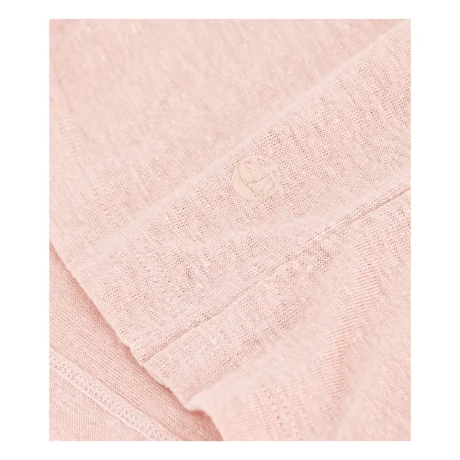 Camiseta de lino - Colección Mujer | Rosa Polvo