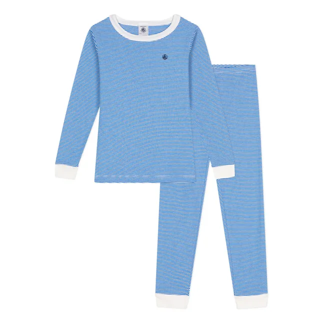 Striped Manioc Pyjama Set | Blue