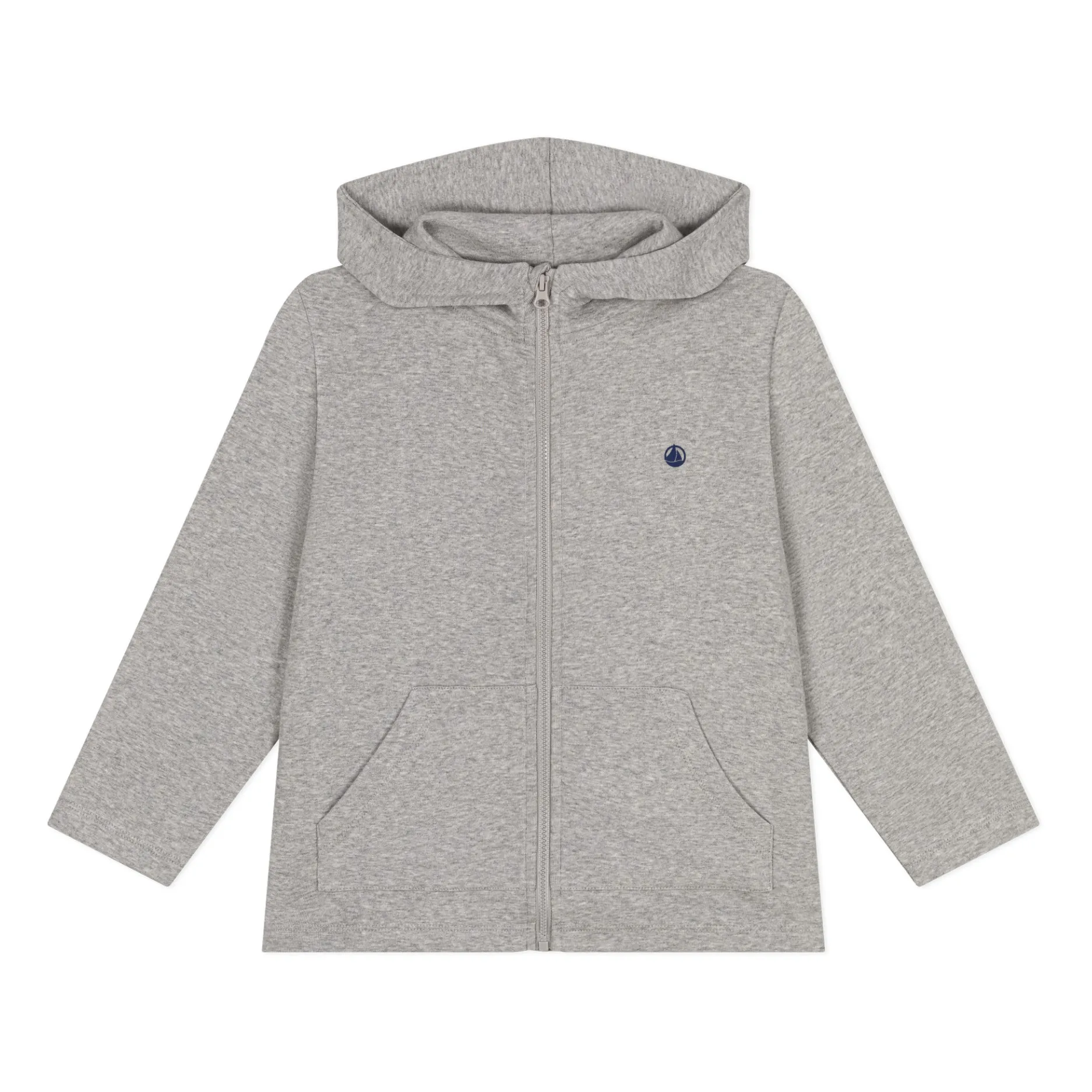 Petit Bateau Heather Grey Mavy Hoodie