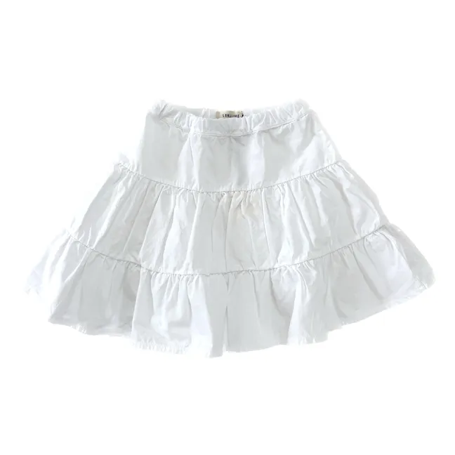 Ruffled skirt | White