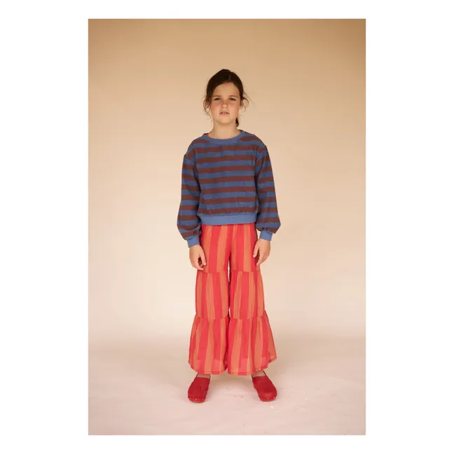 Pantalones de rayas Lolita | Rojo