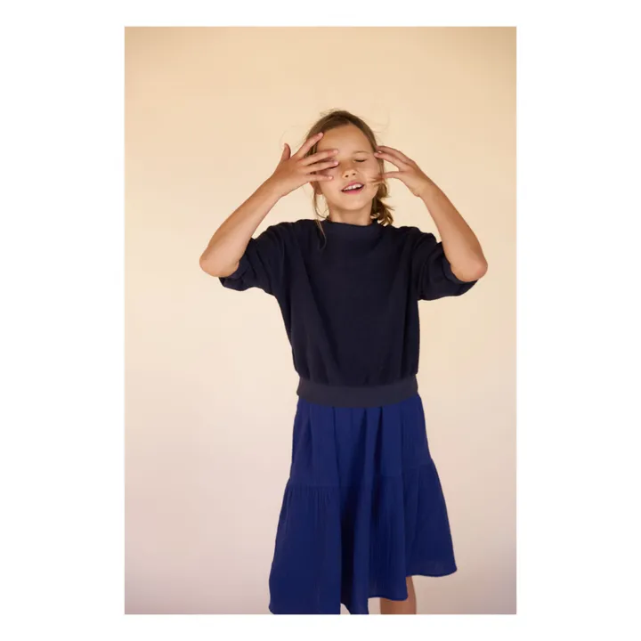 Sweat Boxy | Bleu nuit- Image produit n°3