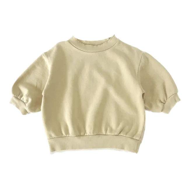 Boxy sweatshirt | Pale yellow
