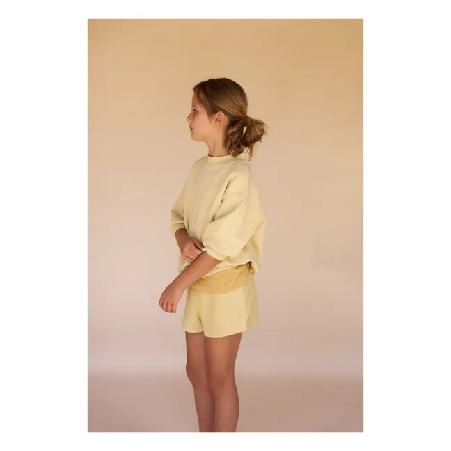 Boxy sweatshirt | Pale yellow