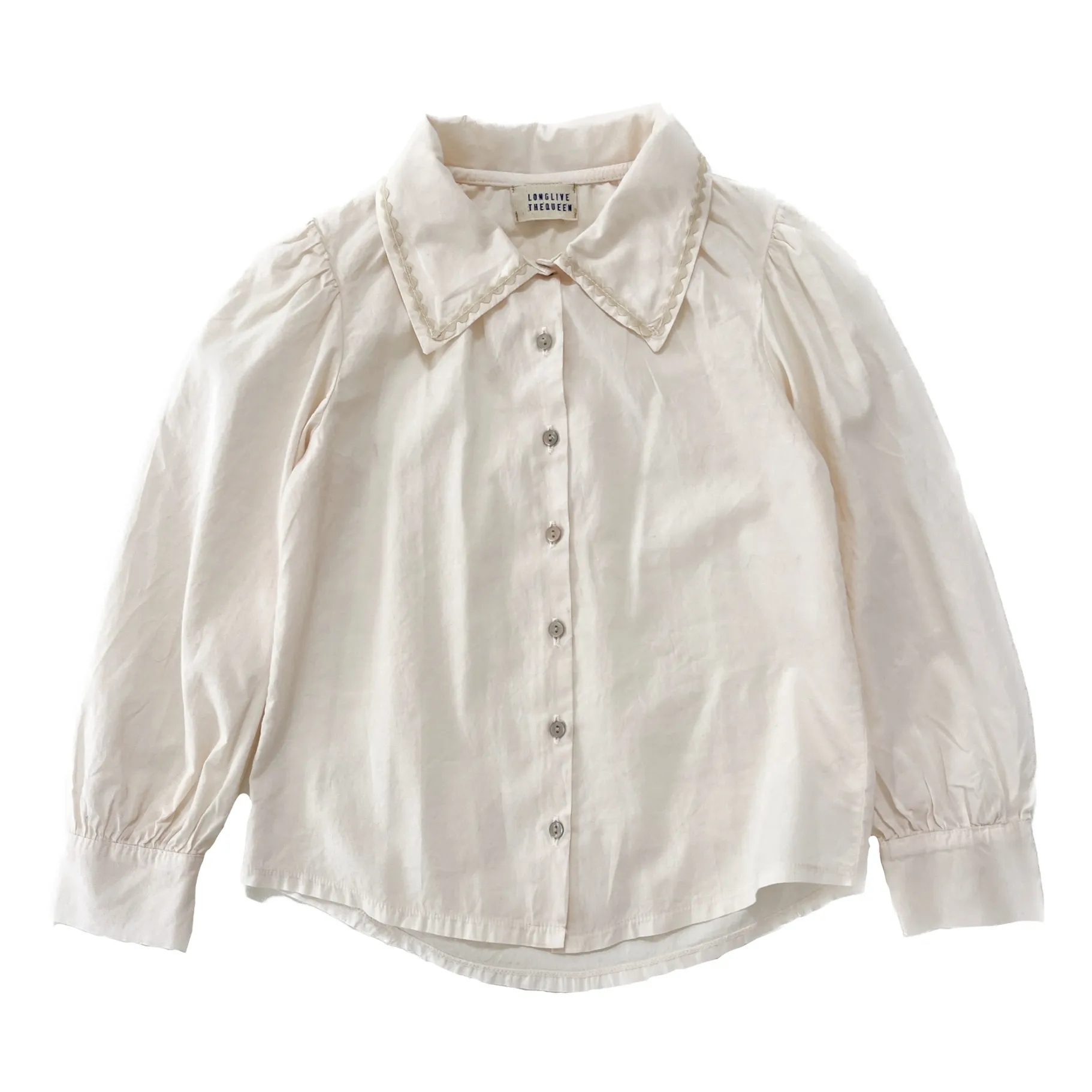 Longlivethequeen Ecru Floral Blouse