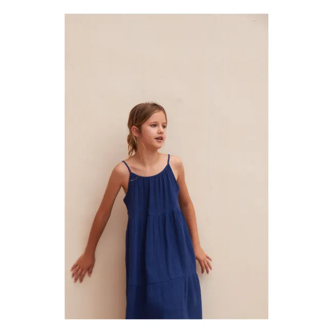 Dress with thin straps | Royal blue