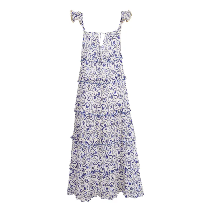 Robe Volants Kir Royal | Bleu- Image produit n°0