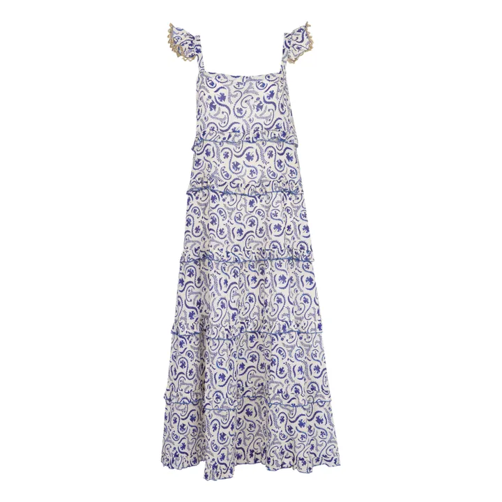 Robe Volants Kir Royal | Bleu- Image produit n°7