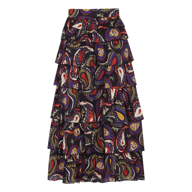 Margarita Ruffle Skirt | Plum