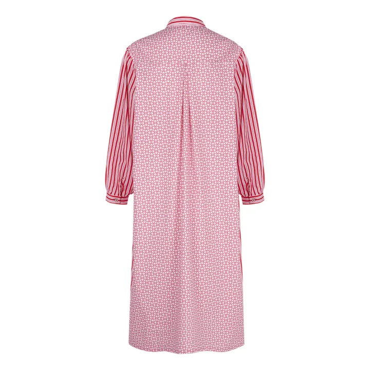 Bellini Striped Shirt Dress | Red- Product image n°5