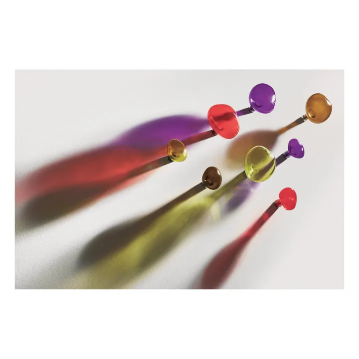 Patère en verre Bubble grande | Rouge vermillon- Image produit n°5