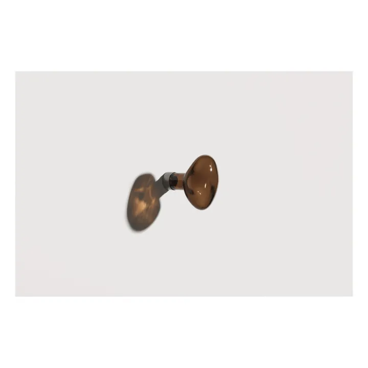 Patère en verre Bubble petite | Marron- Image produit n°3