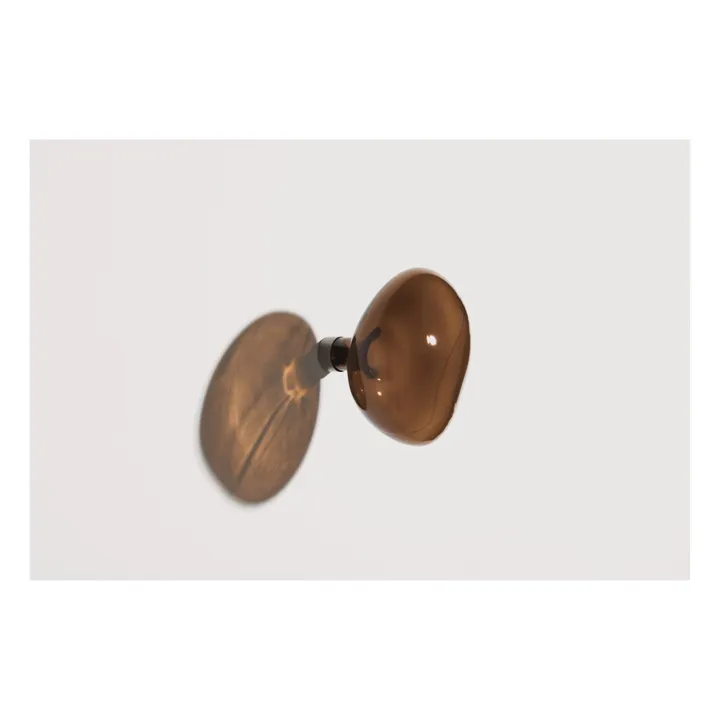 Patère en verre Bubble grande | Marron- Image produit n°3