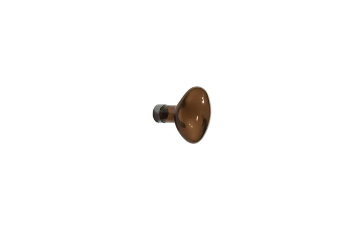 Patère en verre Bubble petite | Marron- Image produit n°0