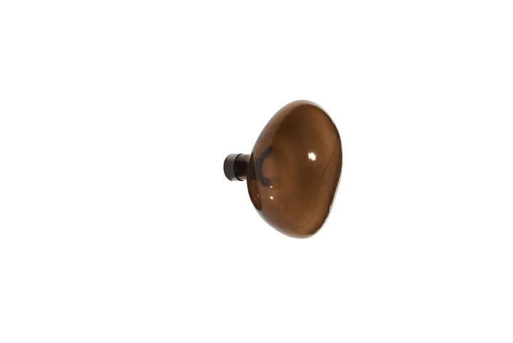 Patère en verre Bubble grande | Marron- Image produit n°0