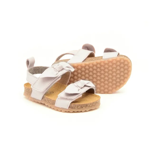 Double Knot Suede Sandals - Two Con Me | White