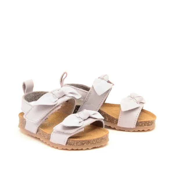 Double Knot Suede Sandals - Two Con Me | White