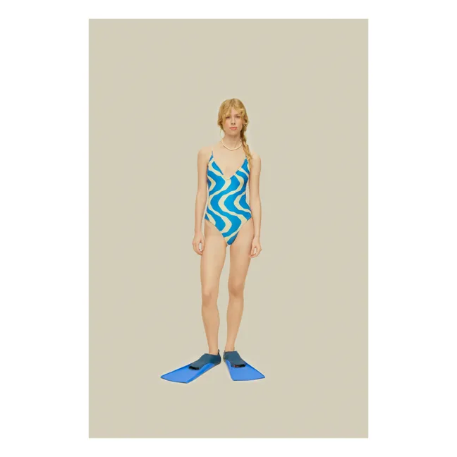 Rippling Iodio 1-piece swimming costume | Blue