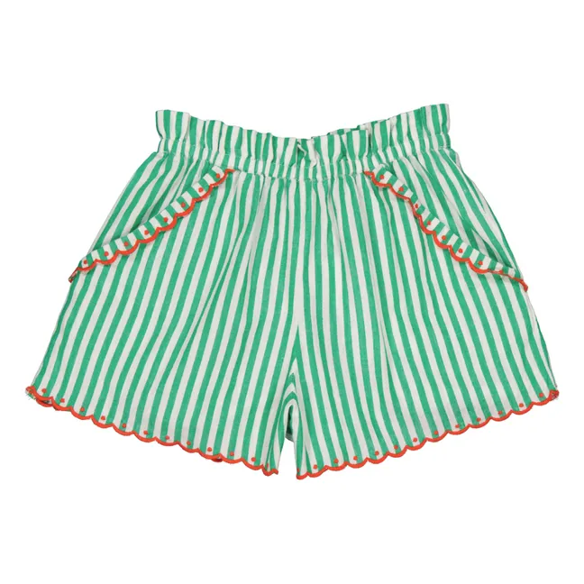 Pantalones cortos de peluche | Verde