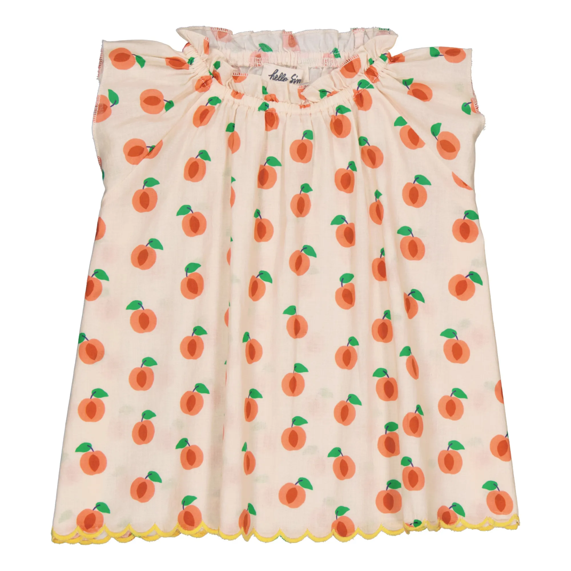 Hello Simone Cream Antonia Peach Dress