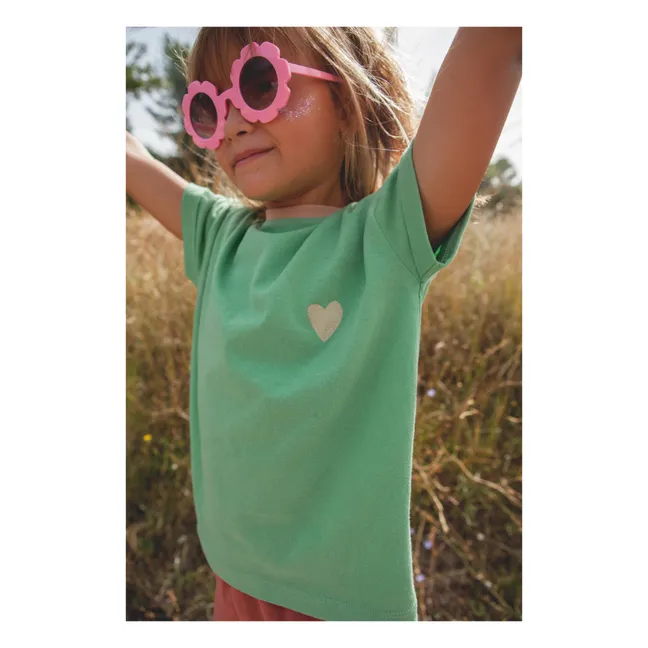 Maglietta Mini Amore | Verde acqua