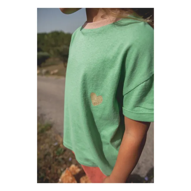 Camiseta Mini Amore | Verde agua