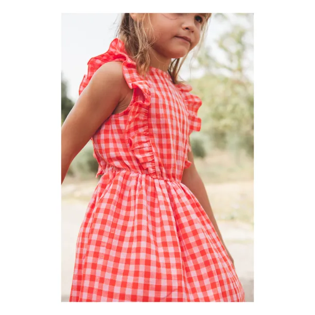 Elie Cotton gauze dress | Candy pink