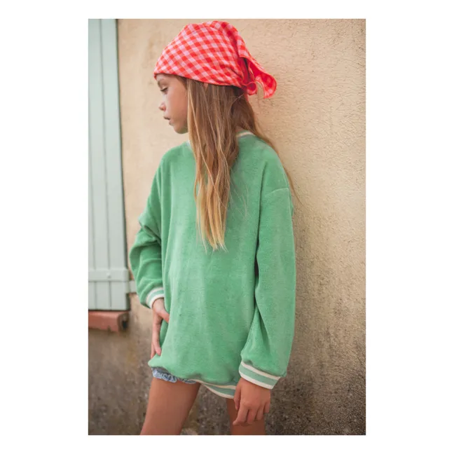 Sweatshirt Poppy Frottee | Wassergrün