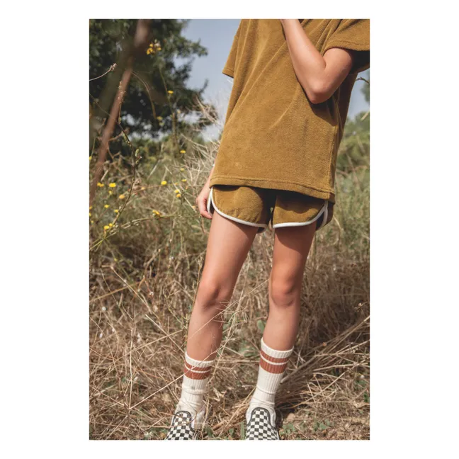 Shorts Fauve Frottee | Olive