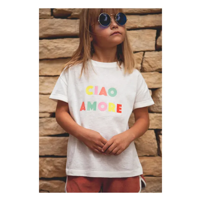 Mini Amore x Smallable T-shirt  | Blanc/Écru