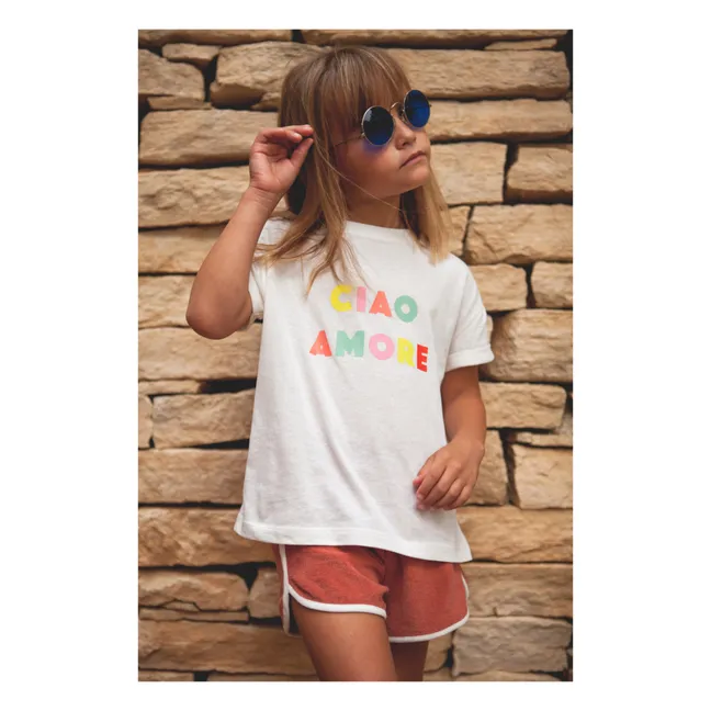 Camiseta Mini Amore x Smallable  | Blanc/Écru