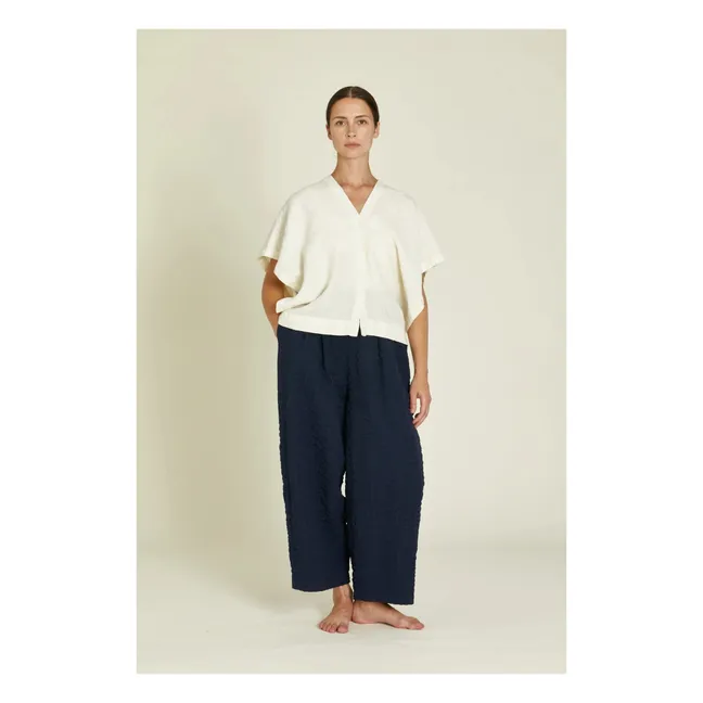 Origami Linen Top | Cream