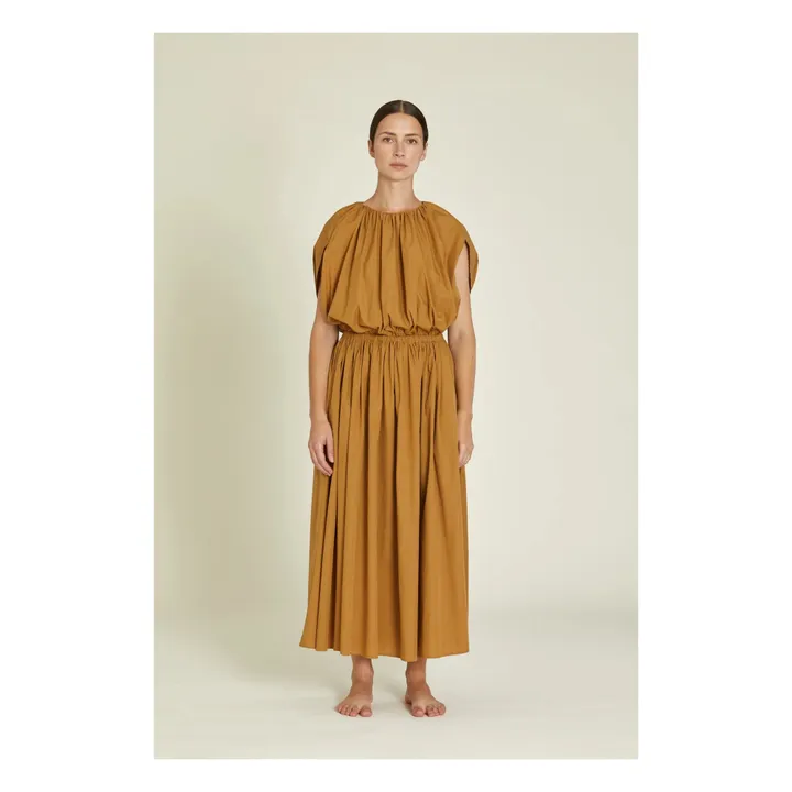 Robe Shell Popeline de Coton Bio | Camel- Image produit n°0