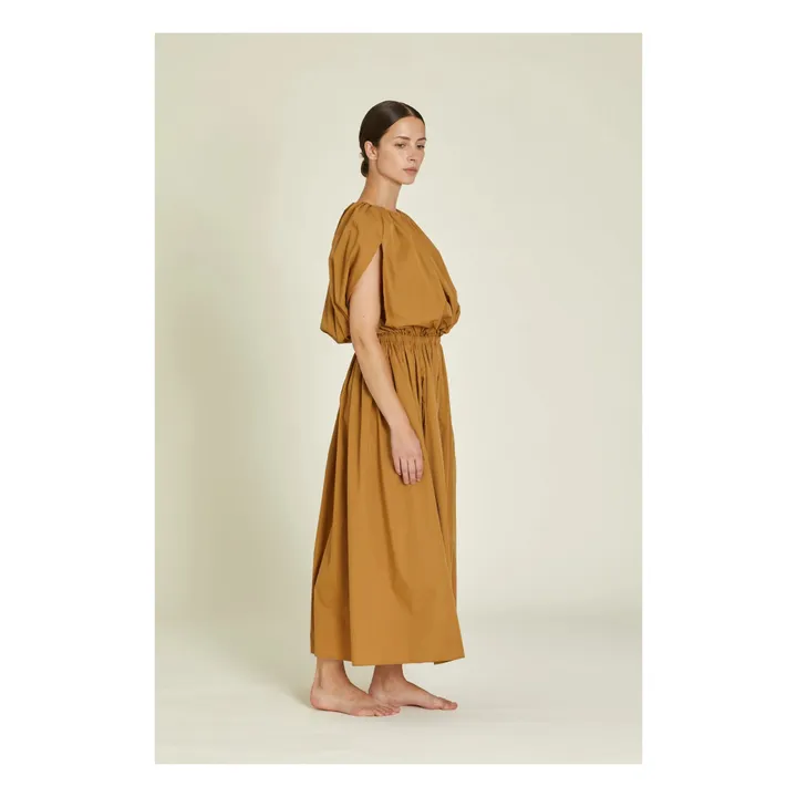 Robe Shell Popeline de Coton Bio | Camel- Image produit n°1