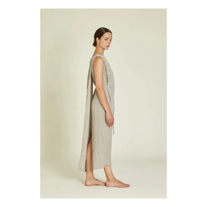 Robe Obi Lin | Gris clair- Image produit n°1