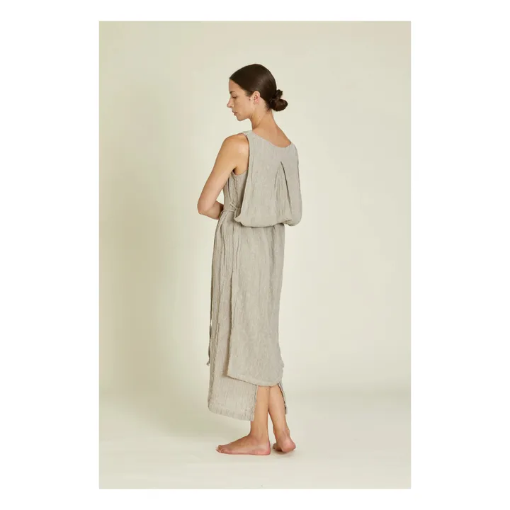 Robe Obi Lin | Gris clair- Image produit n°4