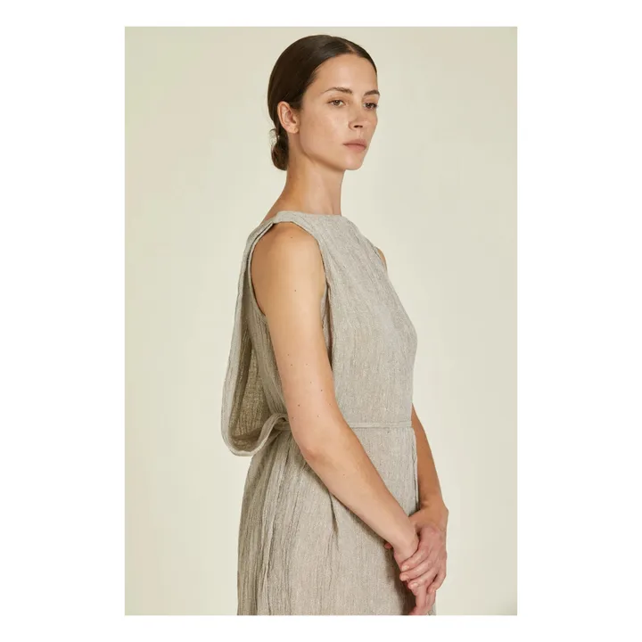 Robe Obi Lin | Gris clair- Image produit n°5